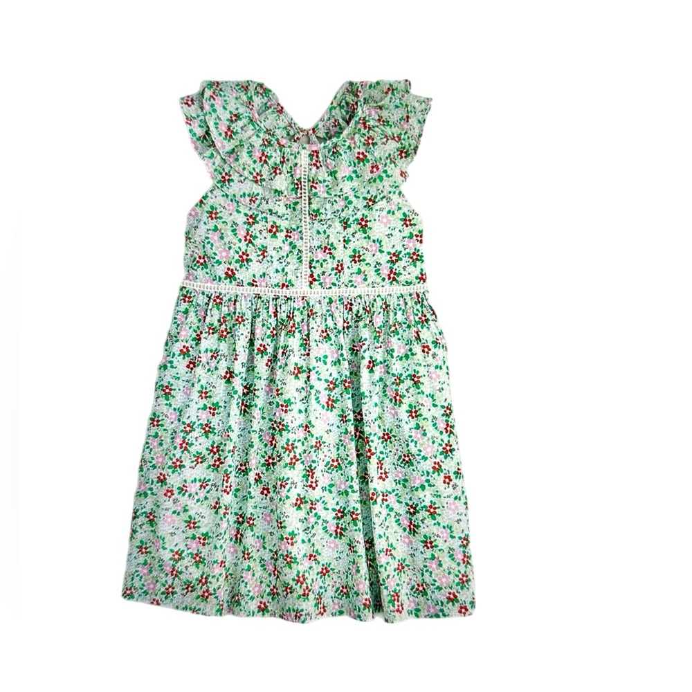 🌸 Crewcuts Girls' Ruffle Flutter-Sleeve Dress – Size 14 – Adorable & Elegant!🌸